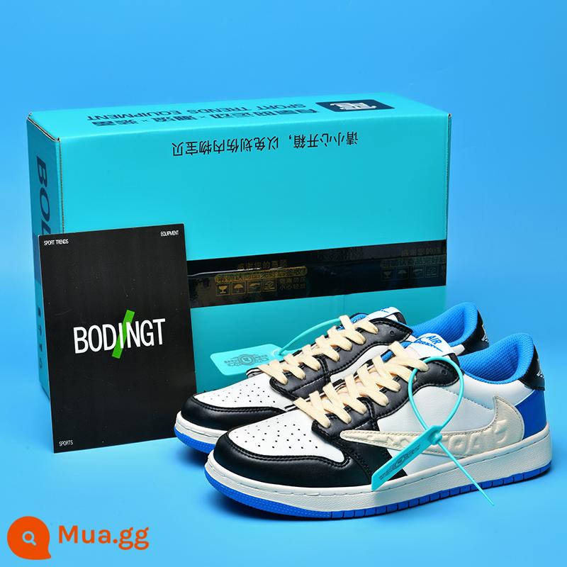 Putian Authentic aj1 low-top bồ hóng chính thức cửa hàng hàng đầu trang web chính thức aj giày nam giày thể thao nữ Putian cổ thấp - aj1 Lightning Barb [Bộ ba mảnh hộp độc miễn phí]