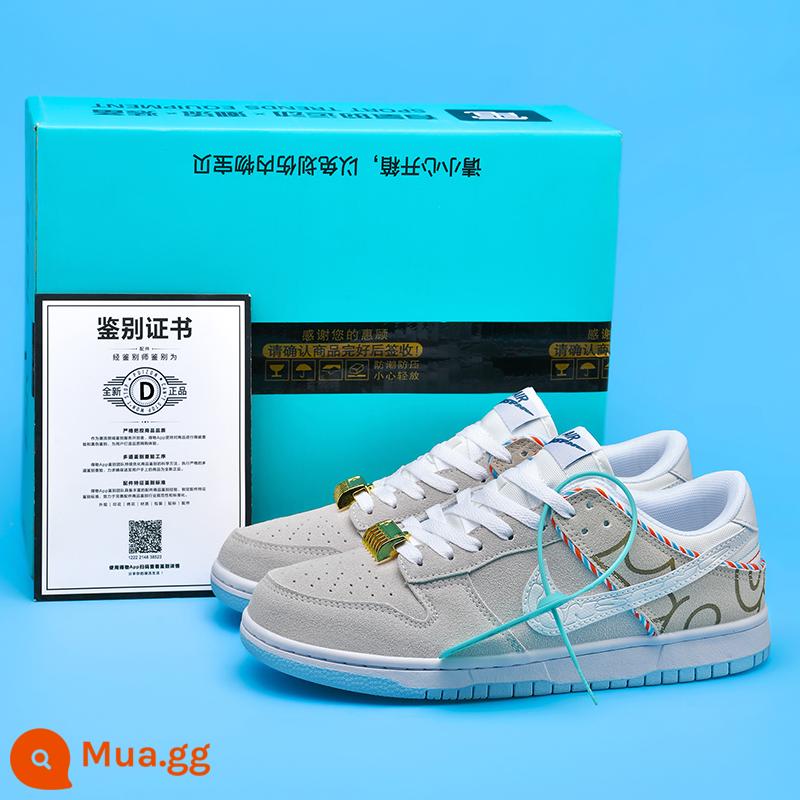 Putian Authentic aj1 low-top bồ hóng chính thức cửa hàng hàng đầu trang web chính thức aj giày nam giày thể thao nữ Putian cổ thấp - Dunk Dragon Head Up [Quà tặng! Bộ ba hộp độc dược]