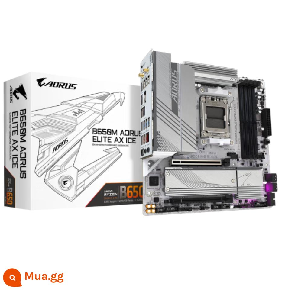 Bo mạch chủ MSI B650M Mortar X670E Dark Blade Tomahawk God of War Fubuki A620 Bo mạch chủ xạ thủ hạng nặng - GIGABYTE B650M AORUS ELITE AX ICE★Wifi điêu khắc băng