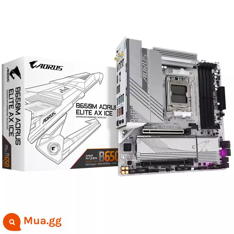 Bo mạch chủ Gigabyte MSI A320M A620M B650M H F K MORTAR GAMING WIFI AMD - Điêu khắc băng GIGABYTE B650M AORUS ELITE AX ICE màu tím