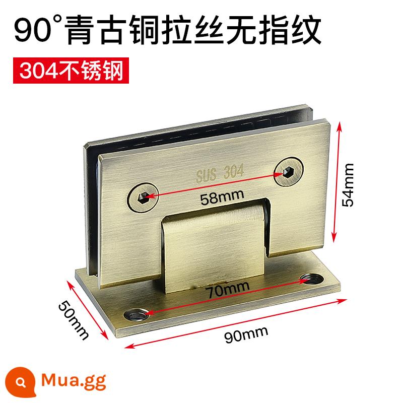 Dày 304 thép không gỉ 90 -Degree Clip phòng tắm bản lề cửa kính clip cửa kính clip bản lề 180 độ gấp - 304 Đồng 90