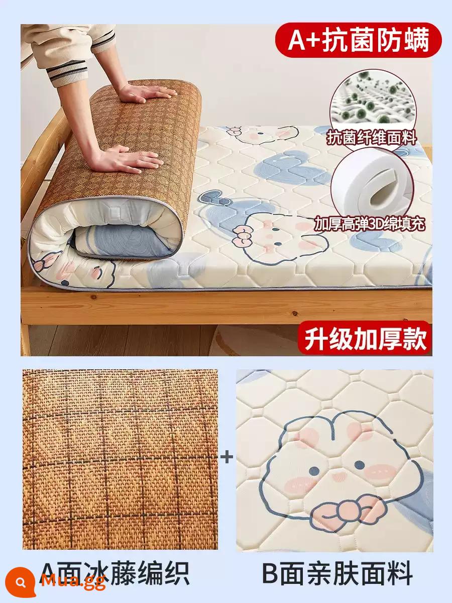 Nệm cao su đệm ký túc xá sinh viên giường đơn nệm chiếu tatami xốp cho thuê thảm đặc biệt đệm ngủ - Nệm Love Rabbit = 4.5cm- (loại A+ kháng khuẩn và chống mạt 3D) có thể sử dụng được cả 2 mặt