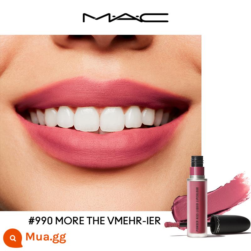 [Chính thức chính thức] MAC/Magic Soft Mist Lip Glaze Matte Matte Lipstick Lip Gloss 997/991 - 990 MORE THE MEHRIER Đậu đỏ và khoai môn