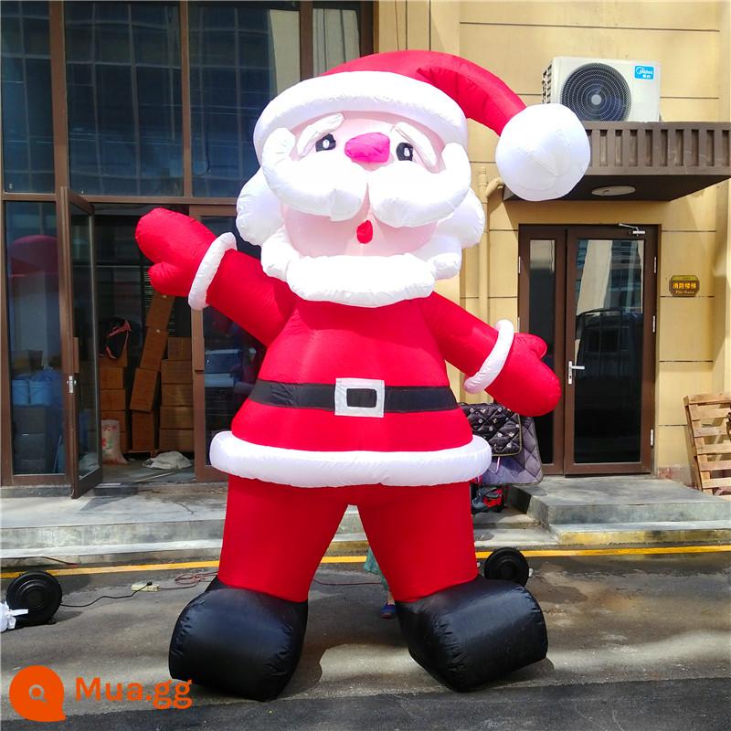 Bơm Hơi Vòm Lễ Hội Leo Tường Ông Già Noel Người Tuyết Mô Hình Cổng Cầu Vồng Bầu Trời Vũ Công Hoạt Hình Người Nhảy Múa - Ông già Noel cao 4m có đèn và quạt