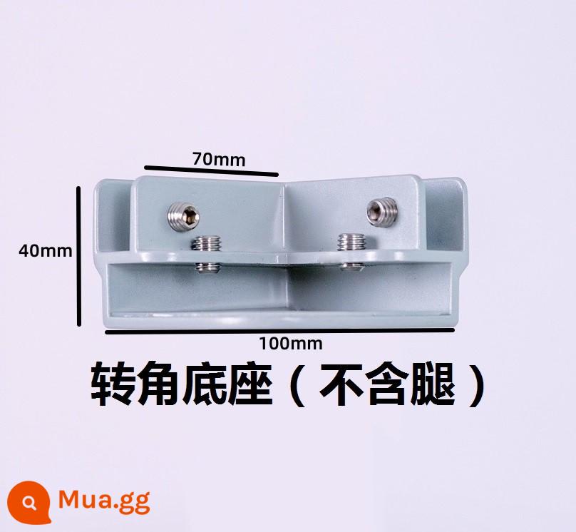 Hợp kim nhôm góc phải kính kẹp clip gạch bể cá rau bể hoa nồi thép không gỉ gia cố khóa kẹp cố định - [Hợp kim nhôm] Không có chân, đế góc có thể chứa 9-12MM [đơn]