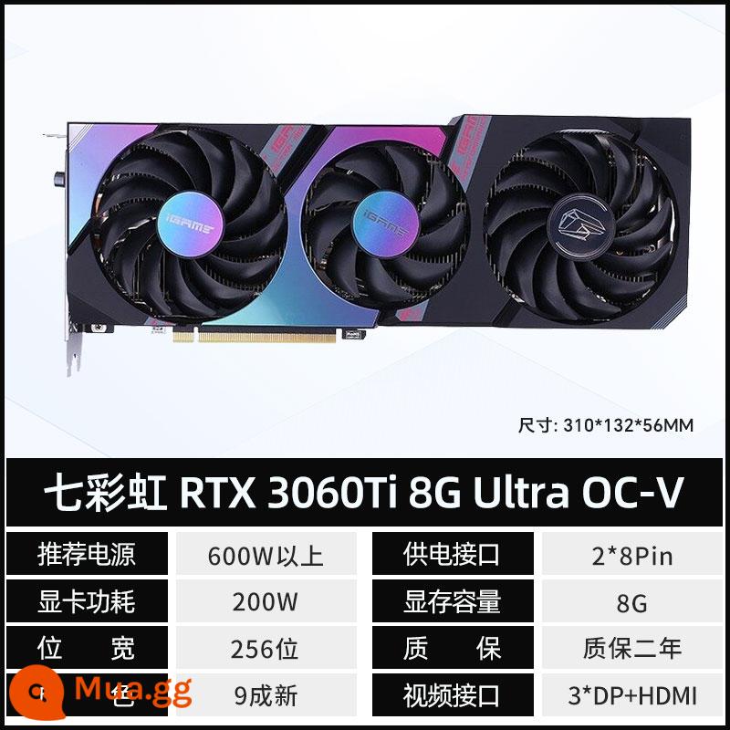 ASUS MSI GTX1660s RTX2060 2070 2080 3060 3070 game đồ cũ tháo rời card đồ họa - RTX3060TI ULTRA OC đầy màu sắc