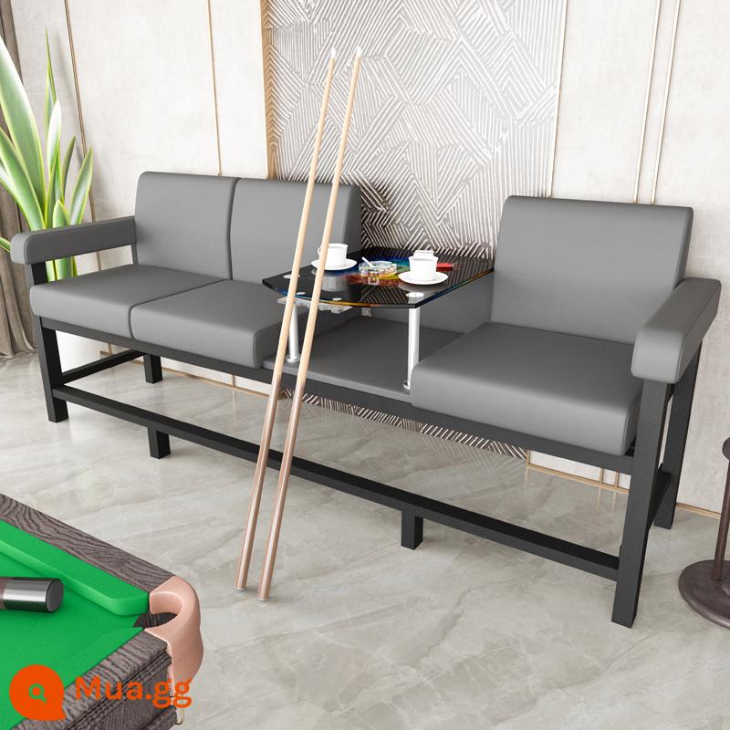 Ghế xem bóng,ghế sofa bi-a,ghế xem bóng,phòng chơi bi-a,ghế xem bóng,ghế sofa đặc biệt phòng bi-a,ghế sofa phòng bi-a - Số 1 ba người màu xám