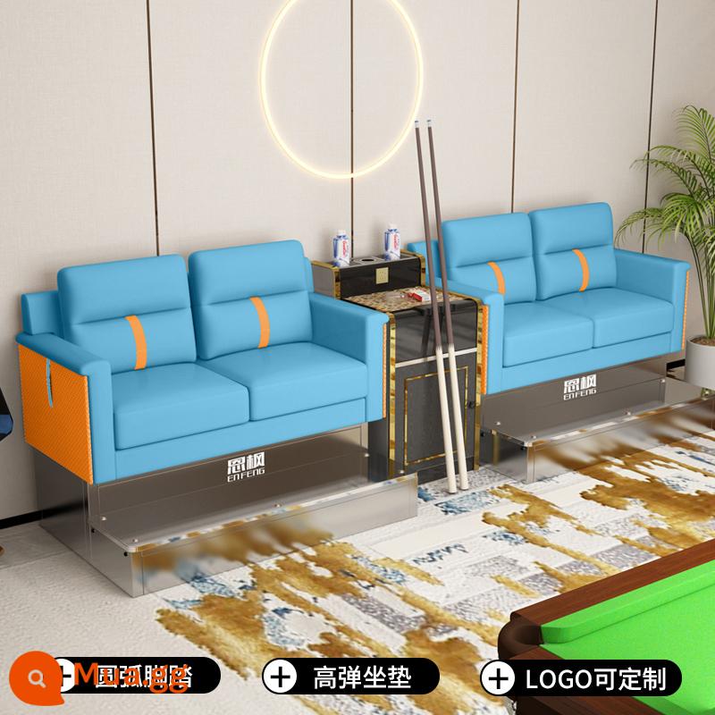 Ghế xem bóng,ghế sofa bi-a,ghế xem bóng,phòng chơi bi-a,ghế xem bóng,ghế sofa đặc biệt phòng bi-a,ghế sofa phòng bi-a - Mẫu độc quyền của EF dành cho bốn người với màu xanh lam và cam