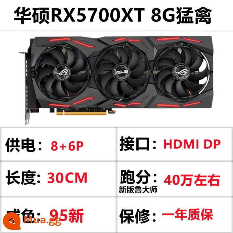 Card đồ họa RX580/590 8G RX5600/5700xt/6700XT GTX1060/1070/1080Ti - Card hàng đầu hàng đầu ASUS RX5700XT 8G Raptor