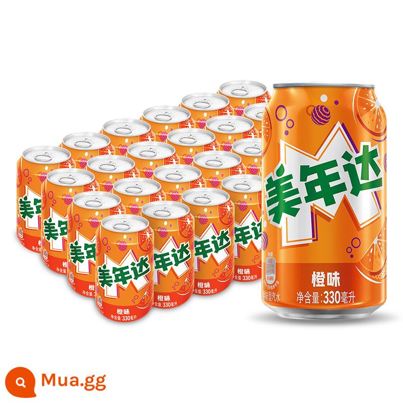 Nước Uống Có Ga Pepsi 7-Hi Hương chanh 330ml*24 Lon Nước Uống Nguyên Hộp (Đóng Gói Ngẫu Nhiên) - Hương cam Mirinda