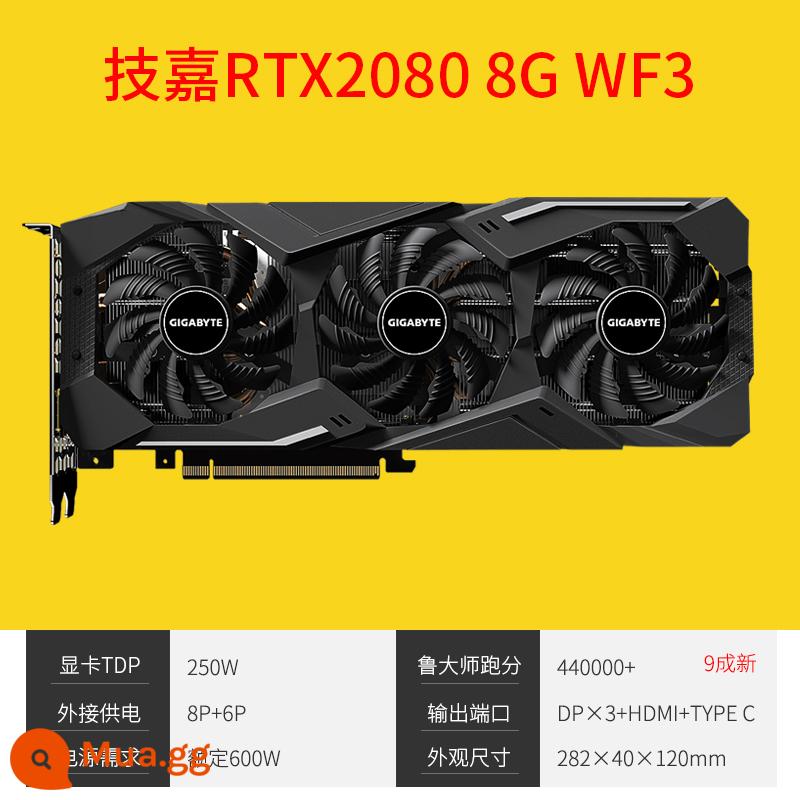 Card đồ họa tháo rời MSI/Colorful RTX2060 6G 2060S RTX2070S 8G 2080S - Gigabyte RTX2080 8G WF3