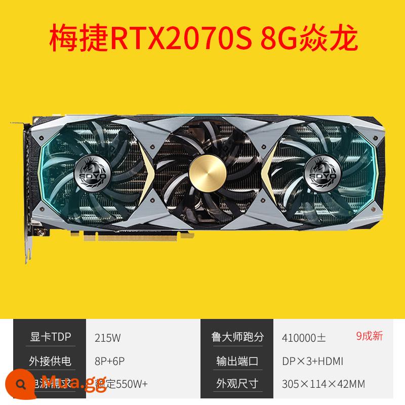 Card đồ họa tháo rời MSI/Colorful RTX2060 6G 2060S RTX2070S 8G 2080S - Meijie RTX2070S 8G Yanlong