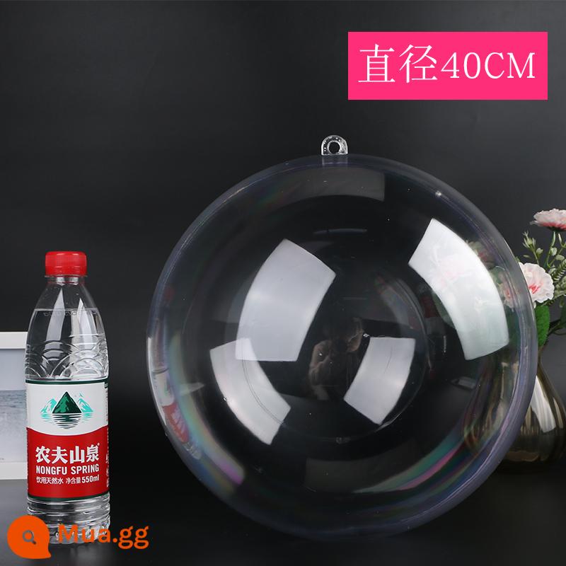 Đường kính 2-40CM bóng acrylic bóng trong suốt bóng nhựa rỗng bóng bao đám cưới trung tâm mua sắm bóng trang trí vỏ mặt dây chuyền - Bóng trong suốt 40CM (1 bóng)