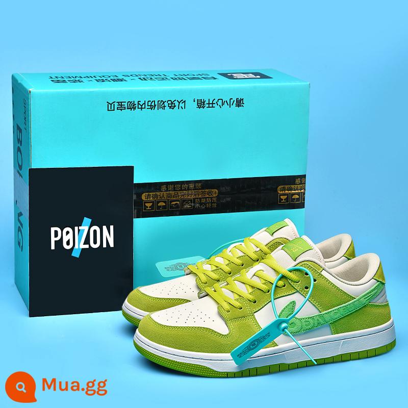 Putian Authentic aj1 low-top bồ hóng chính thức cửa hàng hàng đầu trang web chính thức aj giày nam giày thể thao nữ Putian cổ thấp - táo xanh nhúng [quà tặng! Bộ ba hộp độc dược]