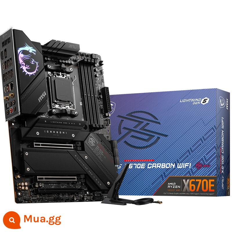 Hộp mới AMD 7000 series/8000 series 8700G/8600G/7950X/7800X3D/7500F - MSI MPG X670E CARBON WIFI Màu tối