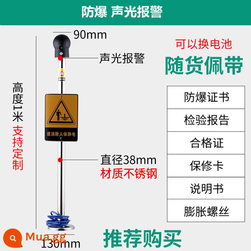 Bộ giải phóng tĩnh điện cơ thể con người an toàn nội tại giúp loại bỏ bóng chống cháy nổ công cụ cột giải phóng tĩnh điện thiết bị hướng dẫn cảm ứng - Chống cháy nổ + báo động âm thanh, ánh sáng 13% vé đặc biệt