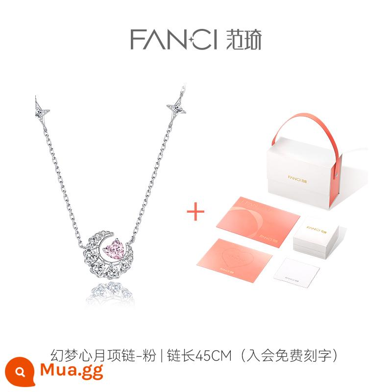 Trang sức bạc Fanci Fan Qi [Sê-ri Fantasy Heart Moon] Vòng cổ cặp đôi cùng đoạn của Ju Jingyi Dây chuyền xương quai xanh hình ngôi sao nữ - [Phong cách tương tự như Ju Jingyi] Phong cách cổ điển và đa năng