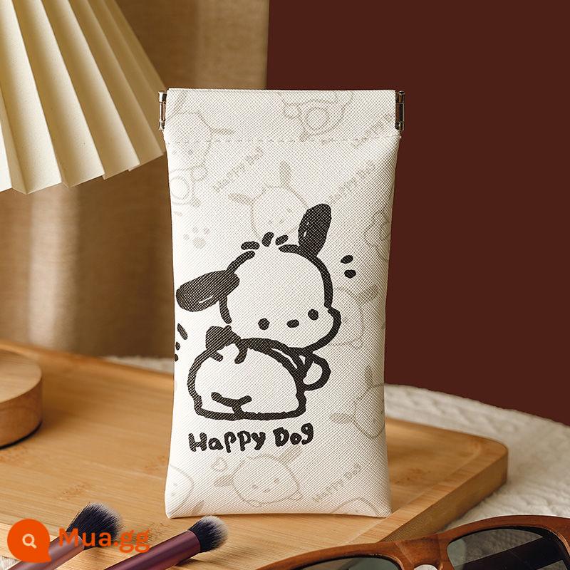 Túi đựng kính Papa đen trắng Túi đựng kính cầm tay Pooh tự động đóng túi bảo quản Túi đựng kính chống áp lực bảo quản và mang theo - Túi đựng kính cho chó Pacha [gói đơn]