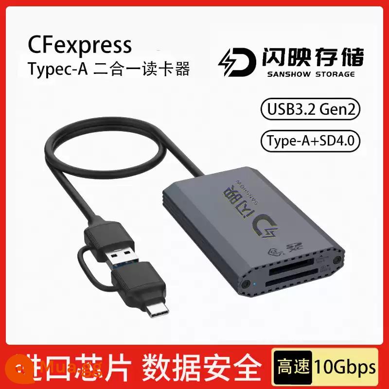 Thẻ nhớ Sony cfa Thẻ nhớ CFexpress Type-A phù hợp cho A1/FX6/FX3/A7S3/a7m4 - Đầu đọc thẻ hai trong một chuyên dụng của thẻ CFA (USB3.2/SD4.0)