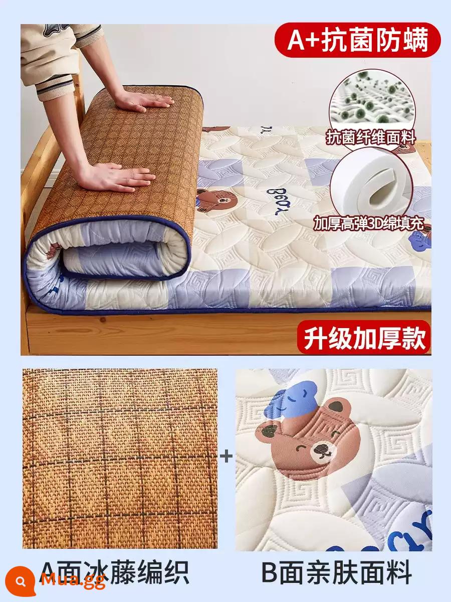 Nệm cao su đệm ký túc xá sinh viên giường đơn nệm chiếu tatami xốp cho thuê thảm đặc biệt đệm ngủ - Bàn cờ trắng đen = 4.5cm (A+ kháng khuẩn và chống mạt - bản dày 3D) có thể sử dụng được 2 mặt