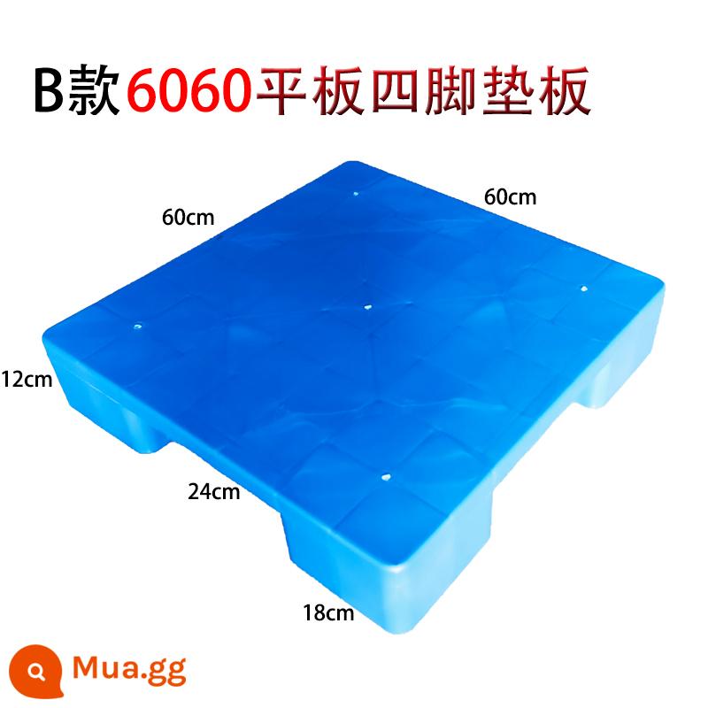 Nối nhựa pad chống ẩm pallet siêu thị khay nhỏ pad sàn board cao kho kệ kho pad board kho - Máy tính bảng loại B có bốn chân dày 60 * 60 * 12cm