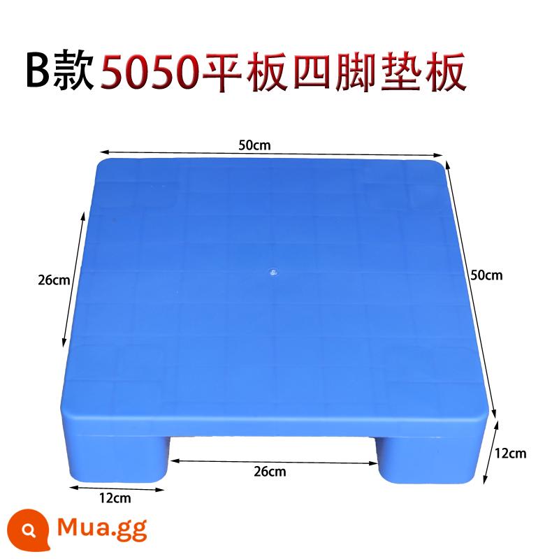 Nối nhựa pad chống ẩm pallet siêu thị khay nhỏ pad sàn board cao kho kệ kho pad board kho - Máy tính bảng loại B có 4 chân 50*50*12cm