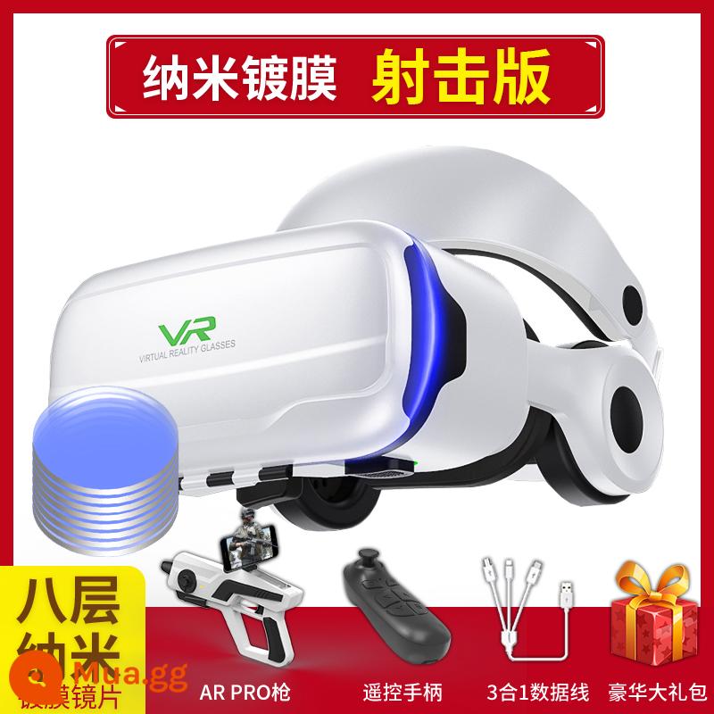 Qianhuan Magic Mirror Kính VR thế hệ thứ 10 thực tế ảo điện thoại di động Kính 3D chuyên dụng VR máy đa năng AR Eyes VR thông minh - Mẫu hàng đầu Qianhuan [Phiên bản chụp Nano] đi kèm điều khiển từ xa + súng AR PRO