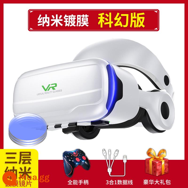 Qianhuan Magic Mirror Kính VR thế hệ thứ 10 thực tế ảo điện thoại di động Kính 3D chuyên dụng VR máy đa năng AR Eyes VR thông minh - Mẫu hàng đầu Qianhuan [phiên bản khoa học viễn tưởng nano] đi kèm tay cầm toàn diện miễn phí