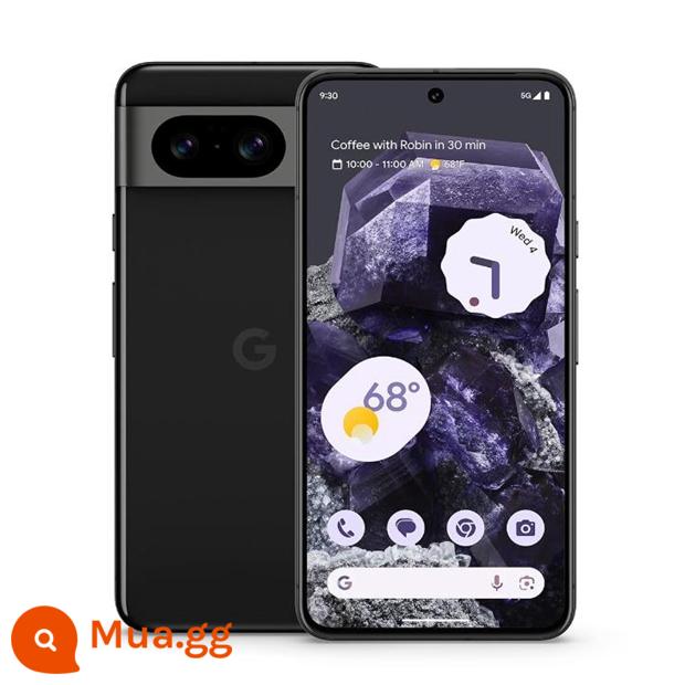 Google Google Pixel 8Pro Pixel8 pixel8 pro Điện thoại Android gốc thế hệ thứ tám của Google - Pixel 8 Obsidian Black [Mở khóa bản gốc tại Hoa Kỳ]