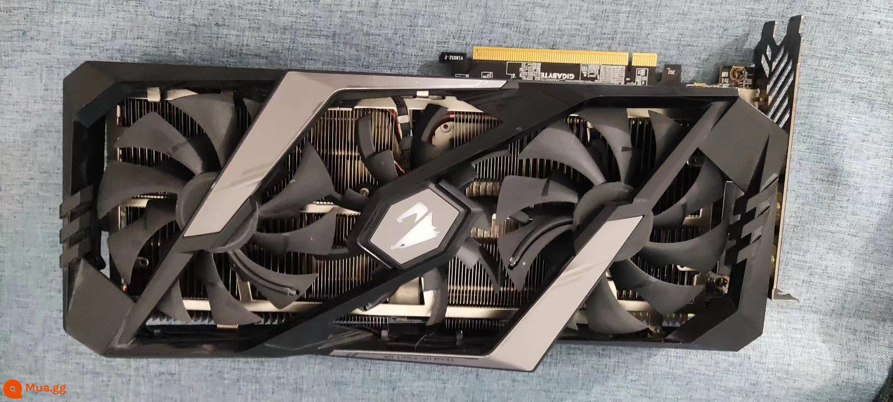 RTX2080ti Magic sửa đổi 22g phiên bản công khai tuabin bếp gas ba quạt giả kim Ai vẽ card đồ họa deep learning - Quạt ba Gigabyte Super Cartoon