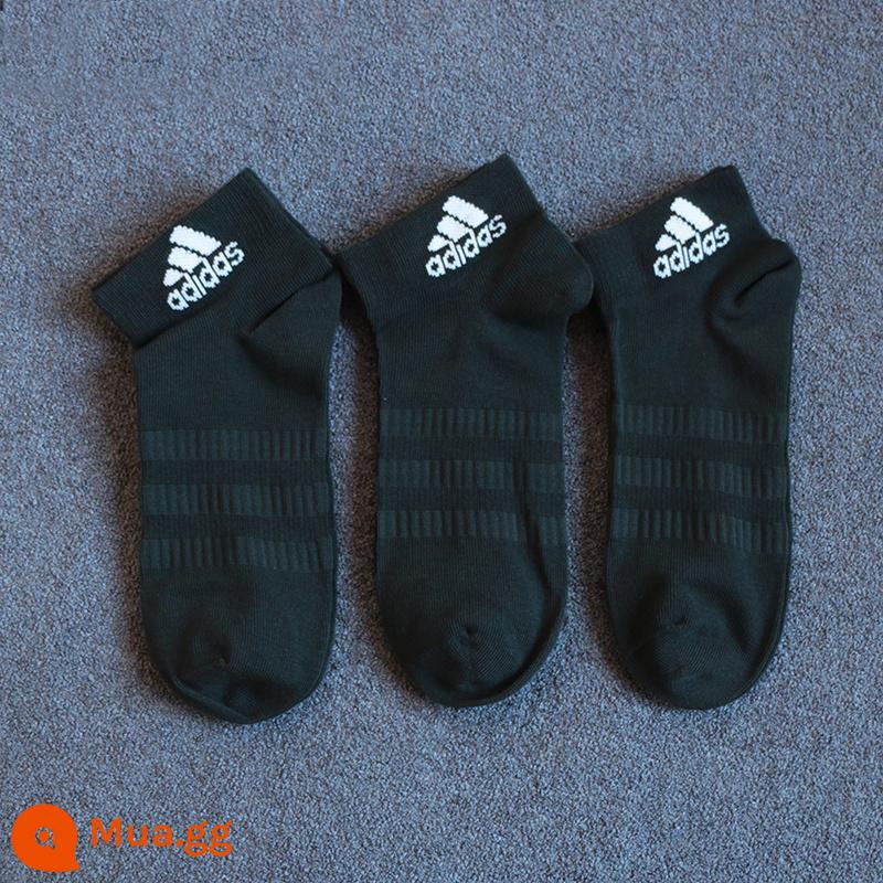 Tất nam Adidas tất nữ mùa đông tất trắng dày giữa ống tất thể thao thoáng khí tất bóng rổ DZ9434 - DZ9379/ba cặp đáy khăn