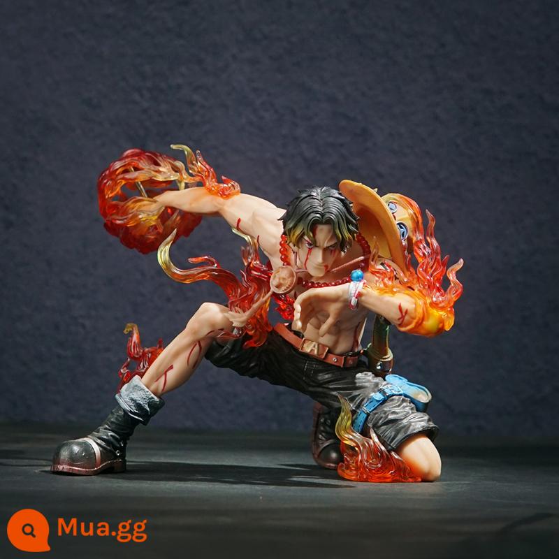 One Piece Tay Model Luffy Zoro Acero Sanji Doll Full Set Anime Món Quà Sinh Nhật Vật Trang Trí Búp Bê - Ace bị hư hỏng trong trận chiến/Cao khoảng 18cm