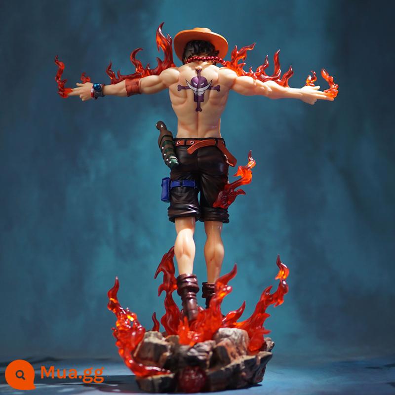 One Piece Tay Model Luffy Zoro Acero Sanji Doll Full Set Anime Món Quà Sinh Nhật Vật Trang Trí Búp Bê - Cross-tay Cross Ace/Cao khoảng 32cm (có thể phát sáng)