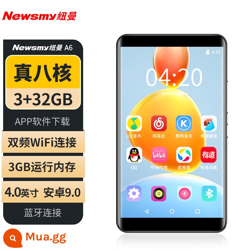 Newman mp4wifi Internet mp3 nghe nhạc Walkman phiên bản sinh viên chuyên dụng nghe tiếng Anh Bluetooth p5 - Màn hình 4.0 inch - Nghe nhạc trực tuyến qua Wifi [Hệ thống nguồn mở có thể tải xuống APP]