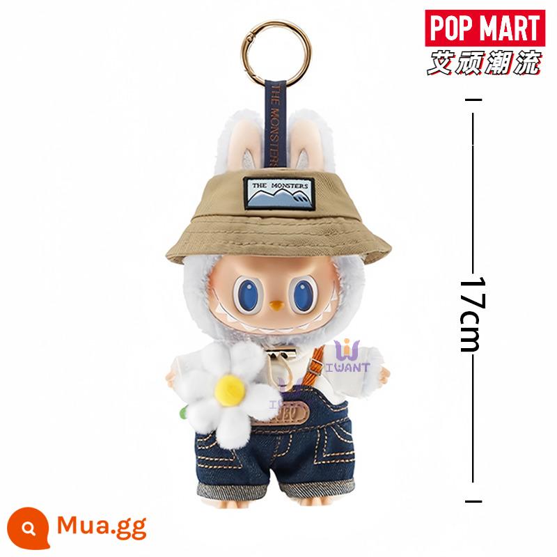 POPMART bong bóng mart LABUBU Labubu mùa xuân hoang dã tại nhà vinyl sang trọng búp bê mặt dây chuyền macaron - Mặt dây chuyền vinyl tại nhà mùa xuân hoang dã LABUBU - cao khoảng 17cm