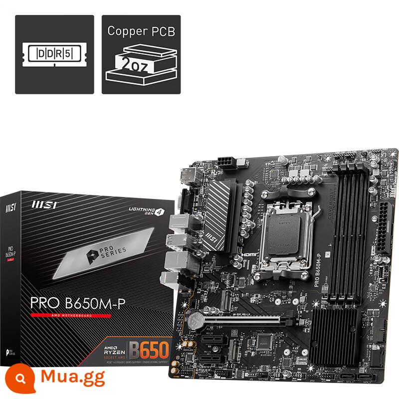 Hộp mới AMD 7000 series/8000 series 8700G/8600G/7950X/7800X3D/7500F - MSI PRO B650M-P