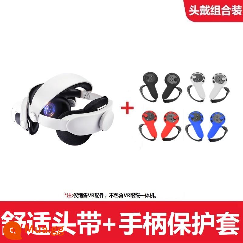 oculusquest3 headband Elite giải nén headband nhiệm vụ túi lưu trữ mặt nạ tay cầm bảo vệ phụ kiện ống kính - Q3 [kiểu dáng thoải mái + vỏ tay cầm]