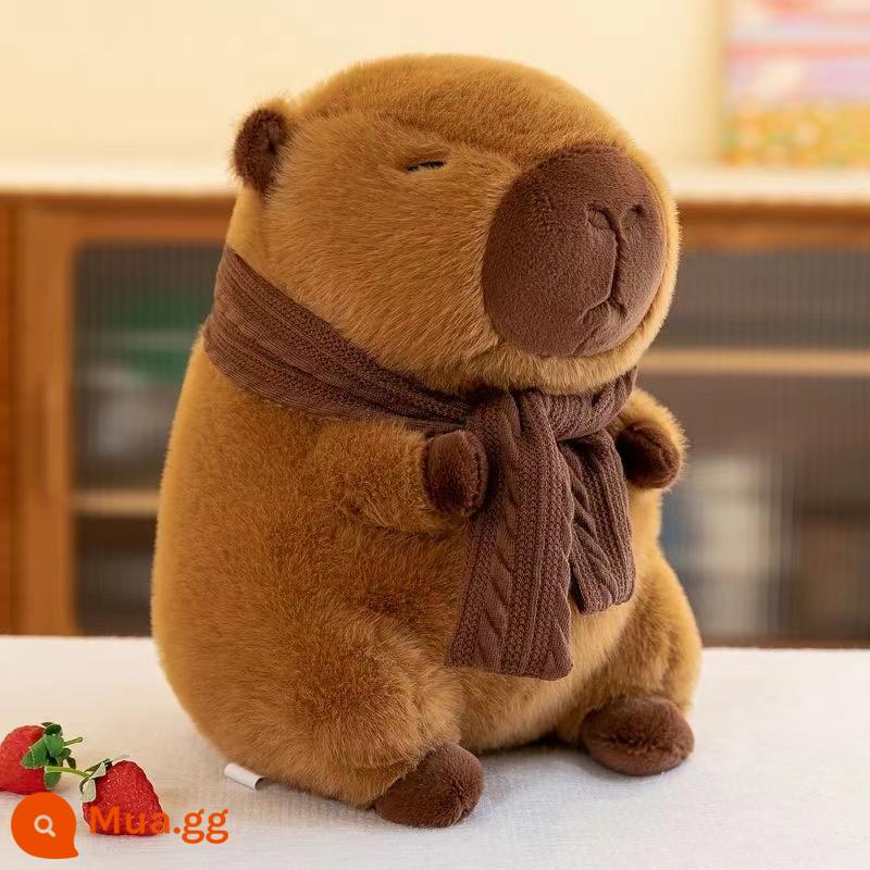 Mũ Sinh Nhật Capybara Búp Bê Capibara Sang Trọng Đồ Chơi Áo Búp Bê Nước Mũi Gấu Rùa Búp Bê Trẻ Em Bạn Gái Quà Tặng - Khăn choàng Capybara [Khăn có thể tháo rời]