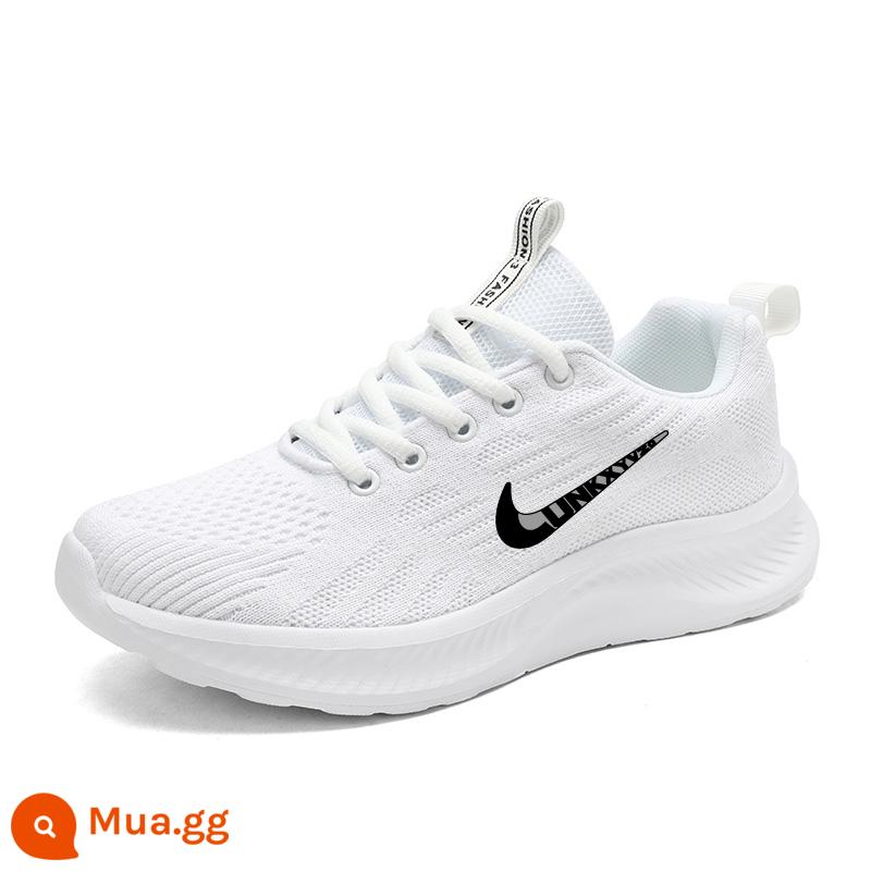 Giày Nike nữ mã hỏng, giày thể thao giá đặc biệt, chống trượt đa năng, giày du lịch thông thường nhẹ, giày chạy bộ dạng lưới thoáng khí - NK293 lưới trắng