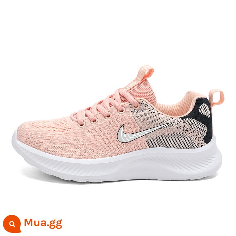 Giày Nike nữ mã hỏng, giày thể thao giá đặc biệt, chống trượt đa năng, giày du lịch thông thường nhẹ, giày chạy bộ dạng lưới thoáng khí - Lưới bột trắng NK293