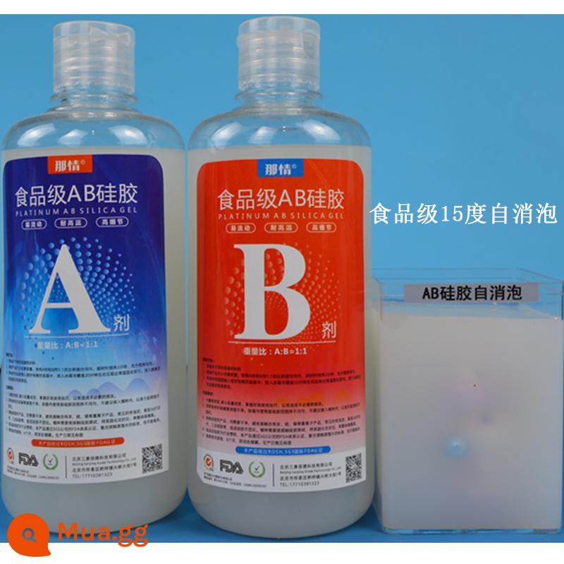 Khuôn Silicon AB Bạch Kim Cấp Thực Phẩm Tự Khử Bọt Tự Làm Thả Keo Cảm Quang Nhựa Tự Làm Khuôn Silicon Chất Lỏng - 15 độ/tự khử bọt/model khuyên dùng/SJ3211