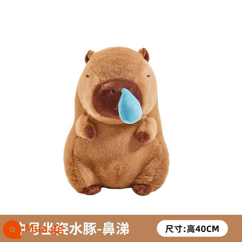 Capybara Snot Capybara Sang Trọng Đồ Chơi Trẻ Em Bé Gái Búp Bê Gấu Búp Bê Búp Bê Quà Tặng Sinh Nhật Mặt Dây Chuyền - [Sản phẩm mới] Búp bê hút nước mũi Capybara 40cm