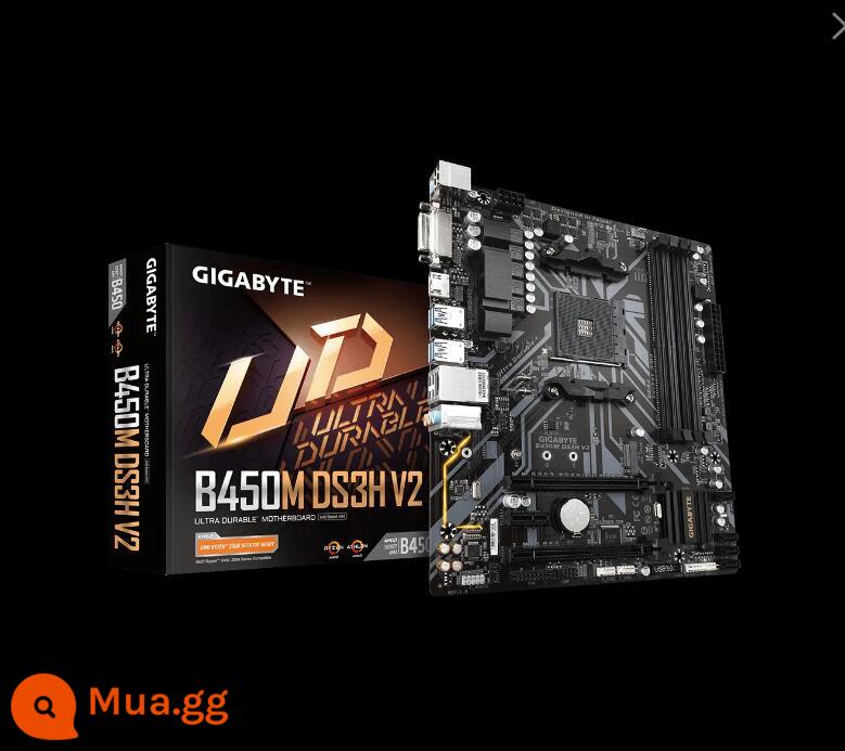 Bo mạch chủ Gigabyte/GIGABYTE A520 B450 B550 B650 hỗ trợ CPU R5 5600G 5700X - Gigabyte B450M DS3H V2