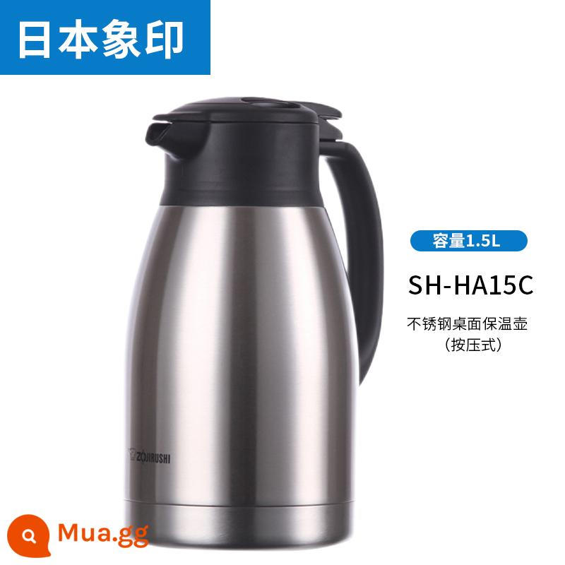 Bình giữ nhiệt chân không Zojirushi inox Nhật Bản Bình giữ nhiệt SH-HA/HJ/HS10/RA15/19C - Màu thép HA15C-1.5L