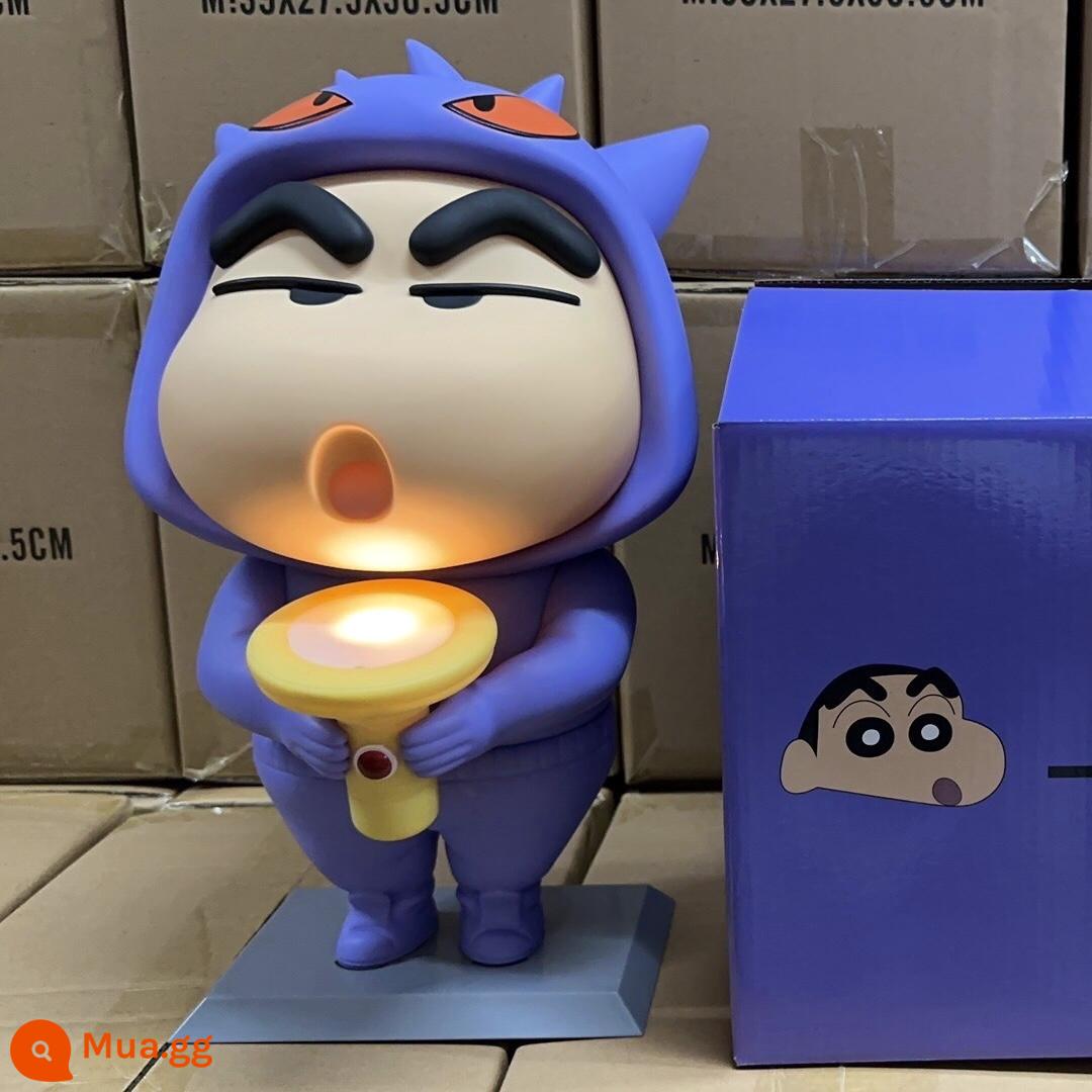 Gengar Little New Hình Dạ Quang Đèn Bàn Đèn Pin Nohara Shinnosuke Crayon Shin-chan Vật Trang Trí Ngày Lễ Tình Nhân Nam Quà Tặng - Gengar cải trang [42cm]