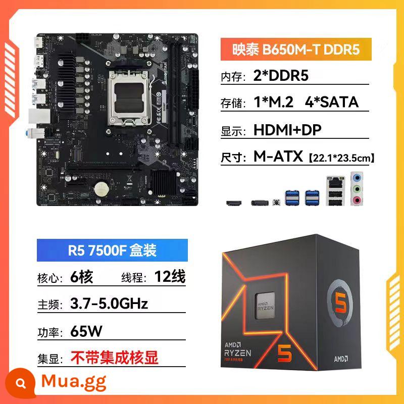 Biostar B650MT DDR5 với bo mạch AMD Ryzen R5 7500F/7600 và chip rời B650MP-E Pro - [SF Miễn Phí Vận Chuyển] Biostar B650M T D5+R5 7500 nguyên hộp