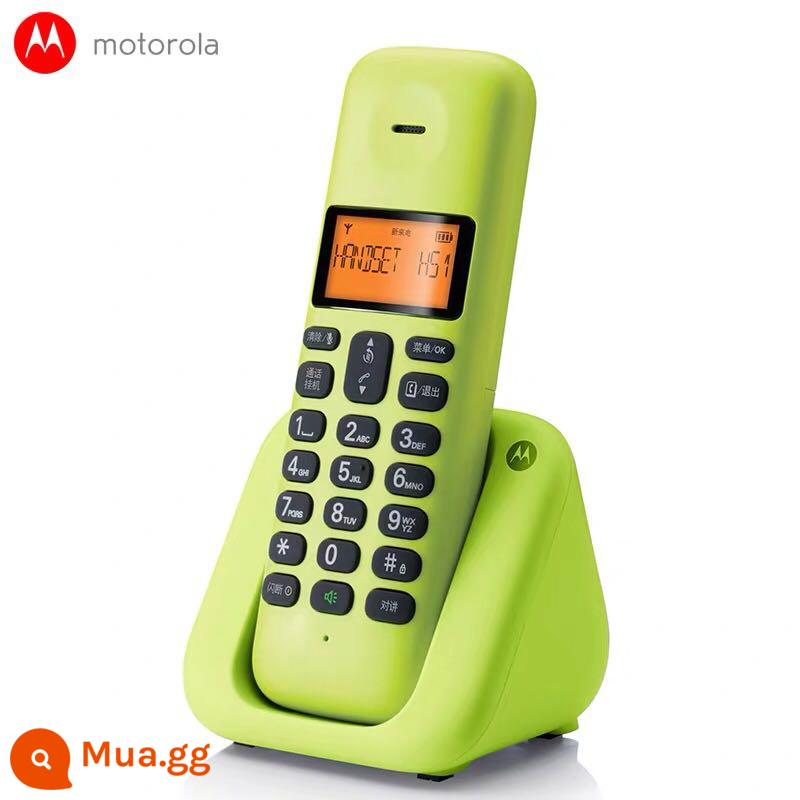 MotorolaT301C điện thoại không dây kỹ thuật số văn phòng điện thoại cố định nhà di động máy phụ cố định máy độc lập - Phiên bản độc lập chanh xanh t301c