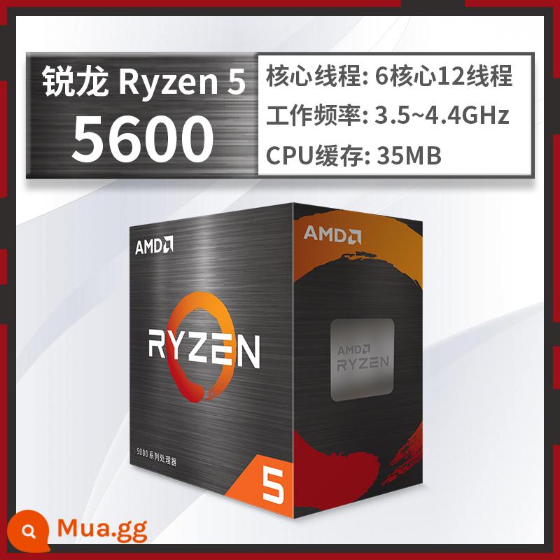 AMD Ryzen R7 7500F 5700G 5500 R9 5900X bộ xử lý máy tính chip CPU đóng hộp mới - Ryzen R5 5600[Mới nguyên hộp]