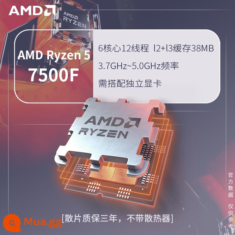 AMD Ryzen R7 7500F 5700G 5500 R9 5900X bộ xử lý máy tính chip CPU đóng hộp mới - Ryzen R5 7500F [chip rời mới]