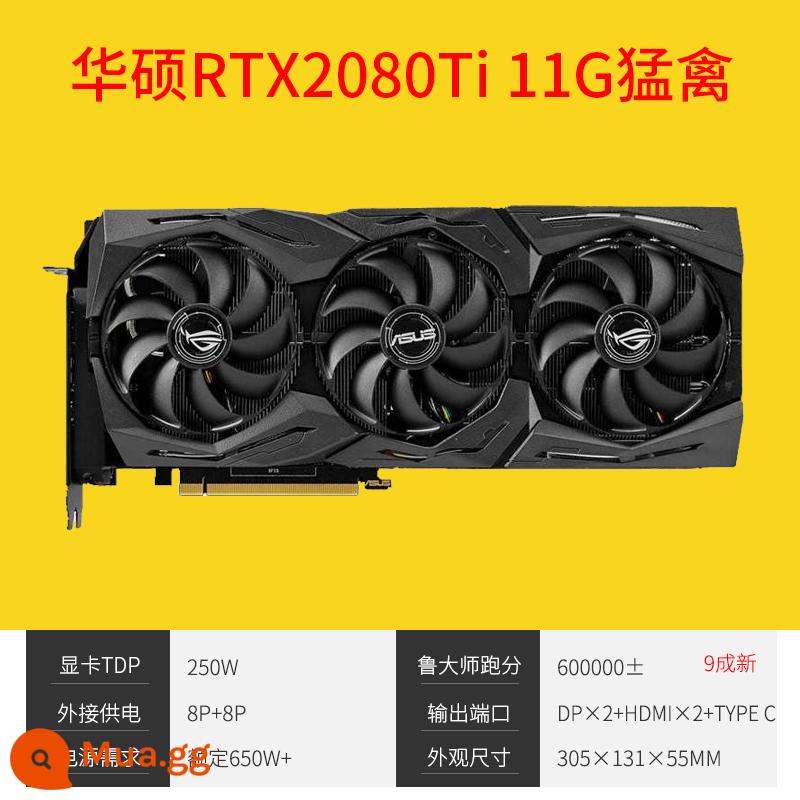 Card đồ họa tháo rời MSI/Colorful RTX2060 6G 2060S RTX2070S 8G 2080S - ASUS RTX2080Ti 11G Raptor